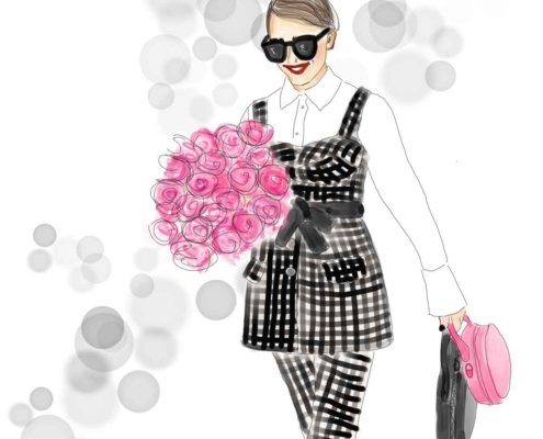 Illustration Spring Schwarz Petra Radenkovic