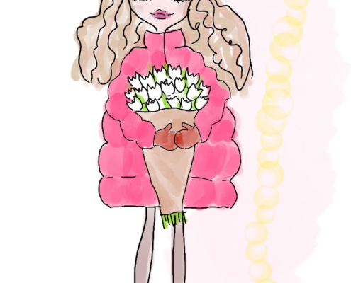 Illustration Tulpenmädchen Petra Radenkovic