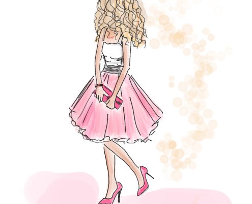 Illustration Carrie modezeichnungen