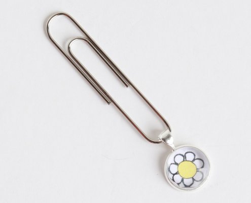 Cabochon planer clip daisy