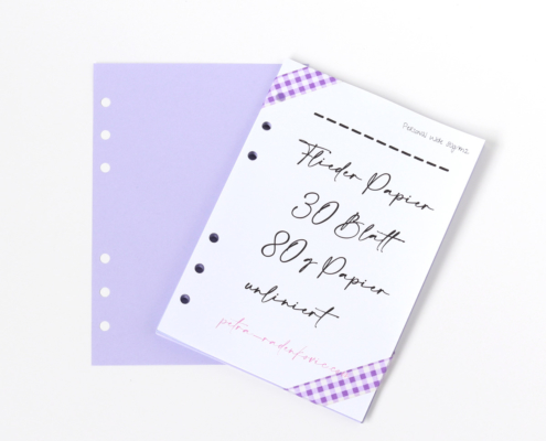 Personal Wide- 30 Blatt flieder Papier 80g blanco