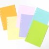 planer einlagen zusatzpapier blanco farben grün rosa orange lila blau gelb