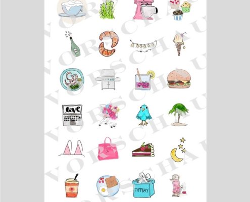 sticker selbstklebend Petra Radenkovic illustrationen
