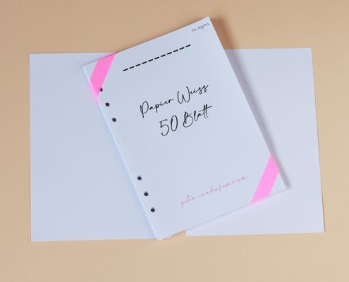 A5- Papier Weiß Blanco 50 Blatt