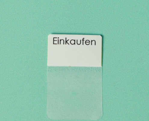 Register Tab Einkaufen